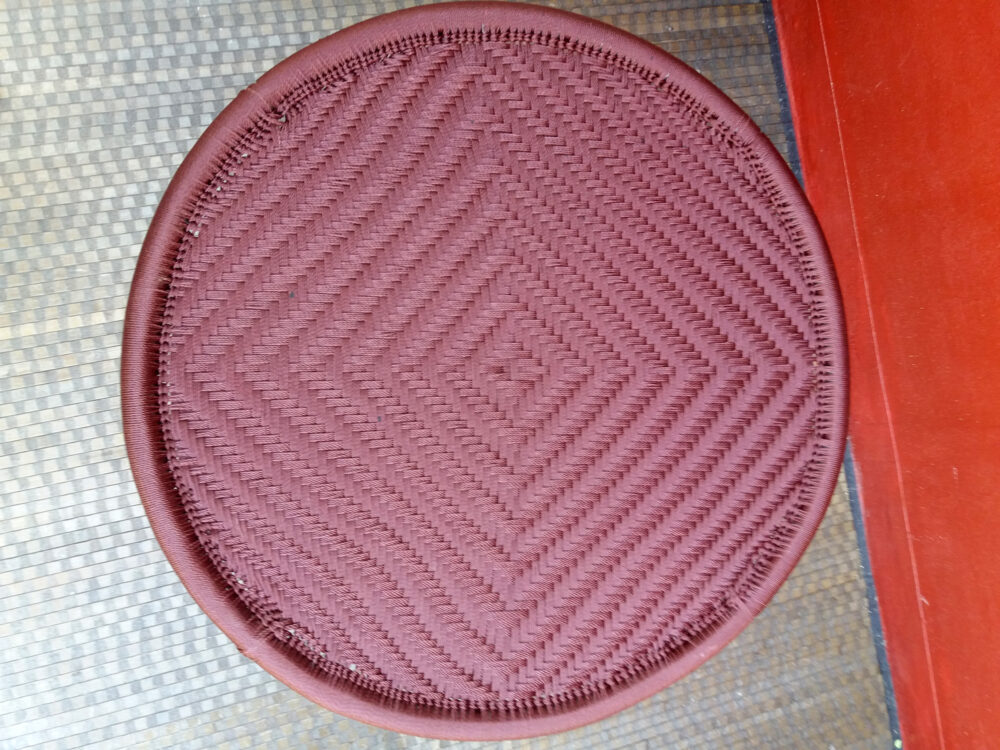 Table Basse tressée, modéle KANGANIN CHOCOLAT – Image 2