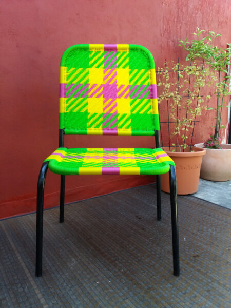 Chaise XL modéle Fangama motif afro-écossais