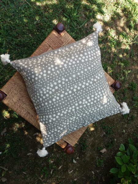 Coussin en bogolan 45x45, modèle MARIAM2