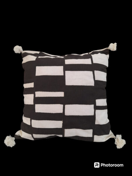 Coussin en bogolan 45x45, modèle KADIATOU