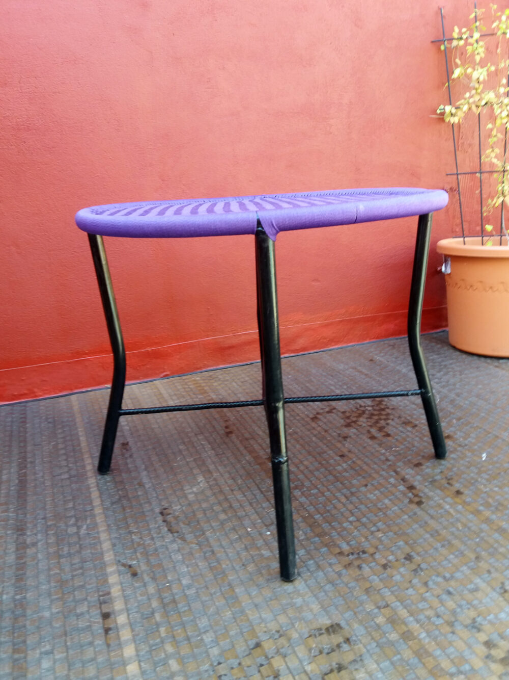 Table Basse tressée, KANGANIN violette – Image 3