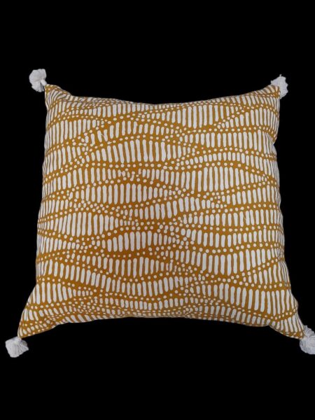 Coussin en bogolan 60x60, modèle AWA1