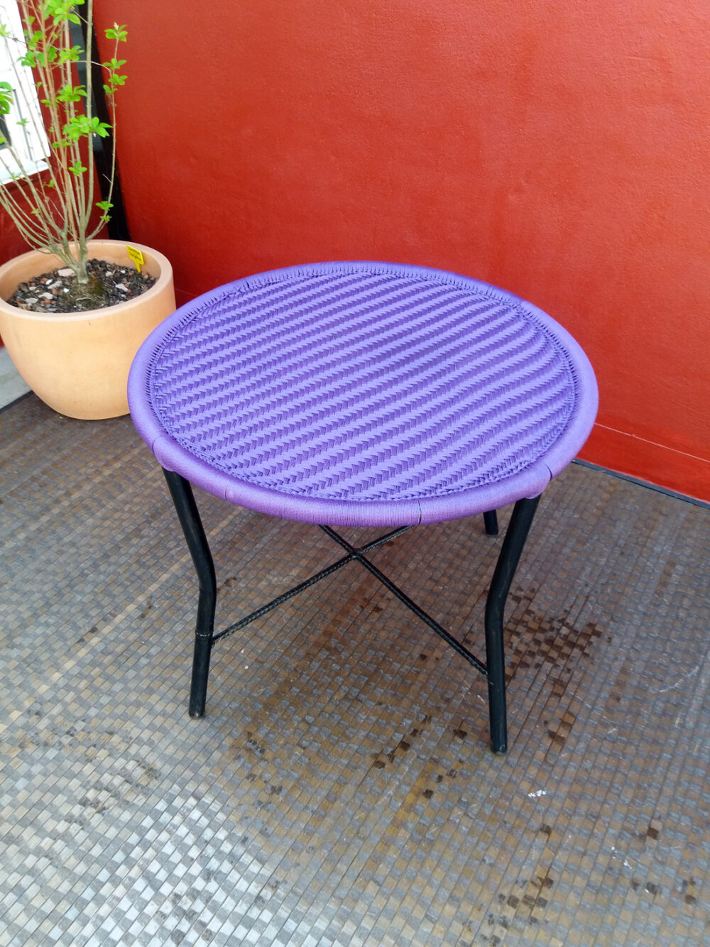Table Basse tressée, KANGANIN violette – Image 4