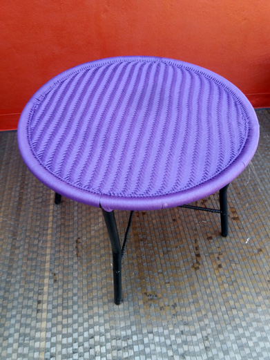 Table Basse tressée, KANGANIN violette