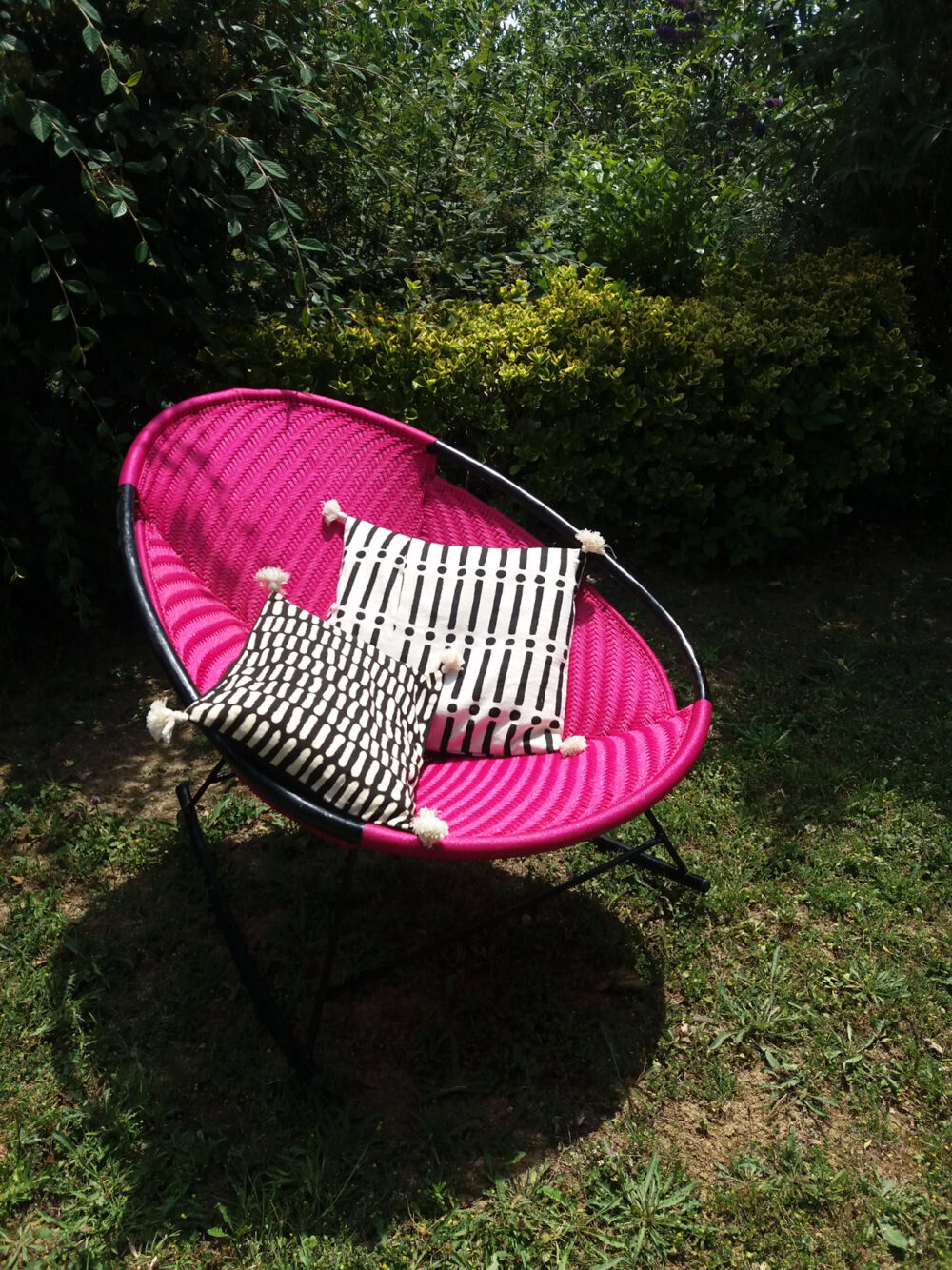 Coussin en bogolan 45x45, modèle SARAN – Image 4
