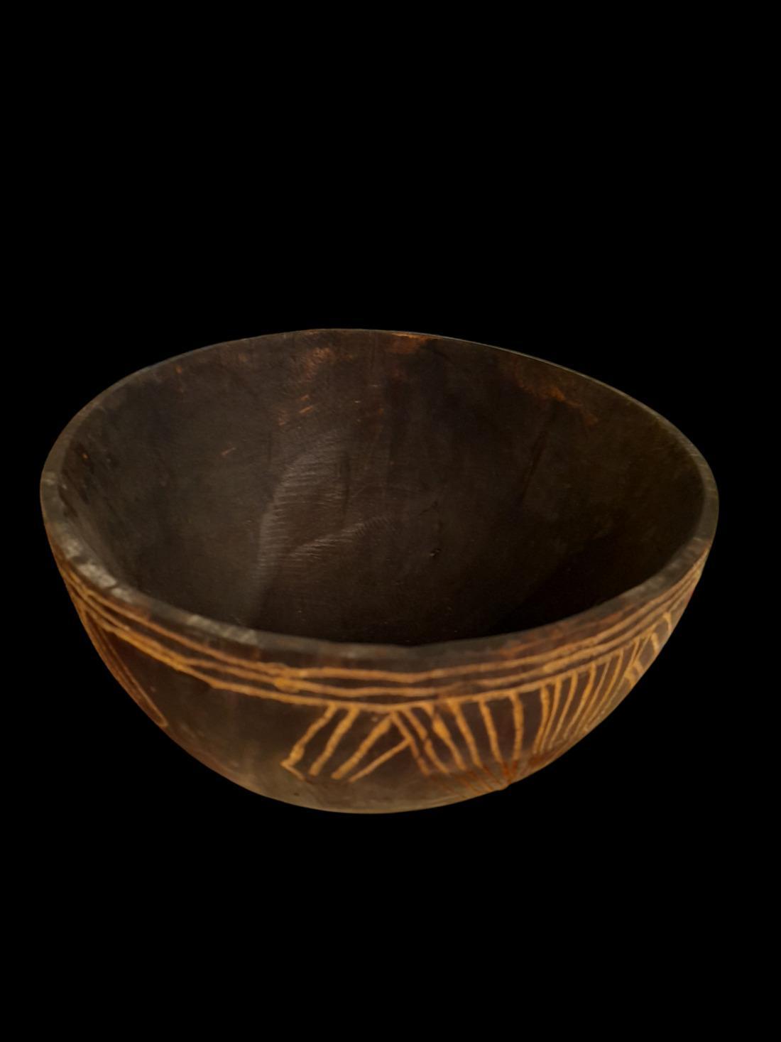 Calebasse noire en bois fumé, modéle FLEN – Image 2