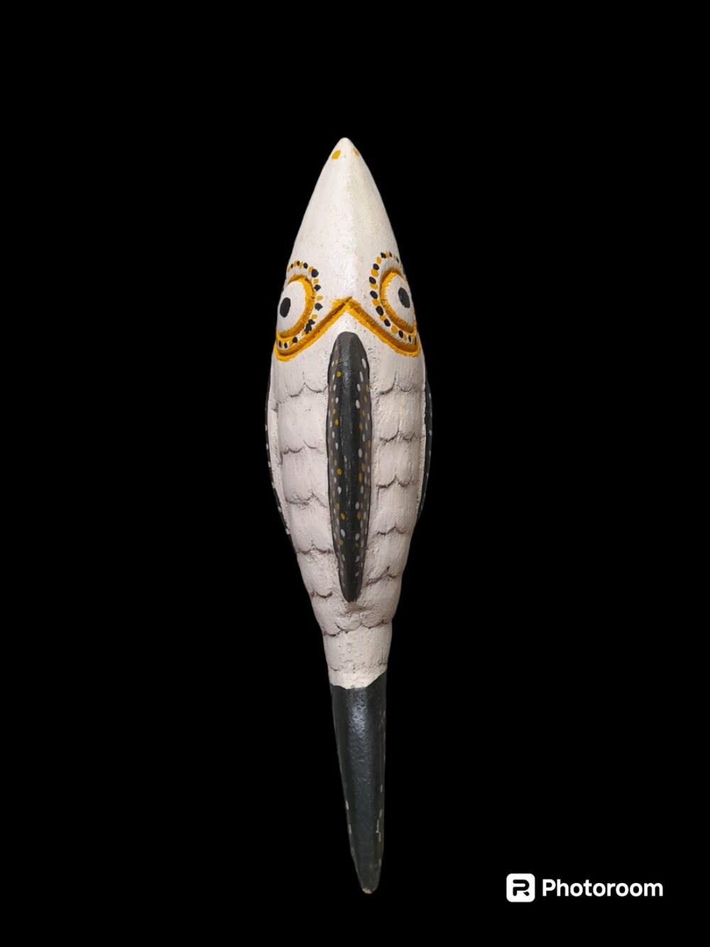Statuette en bois peint Poisson Bozo du Mali – Image 2