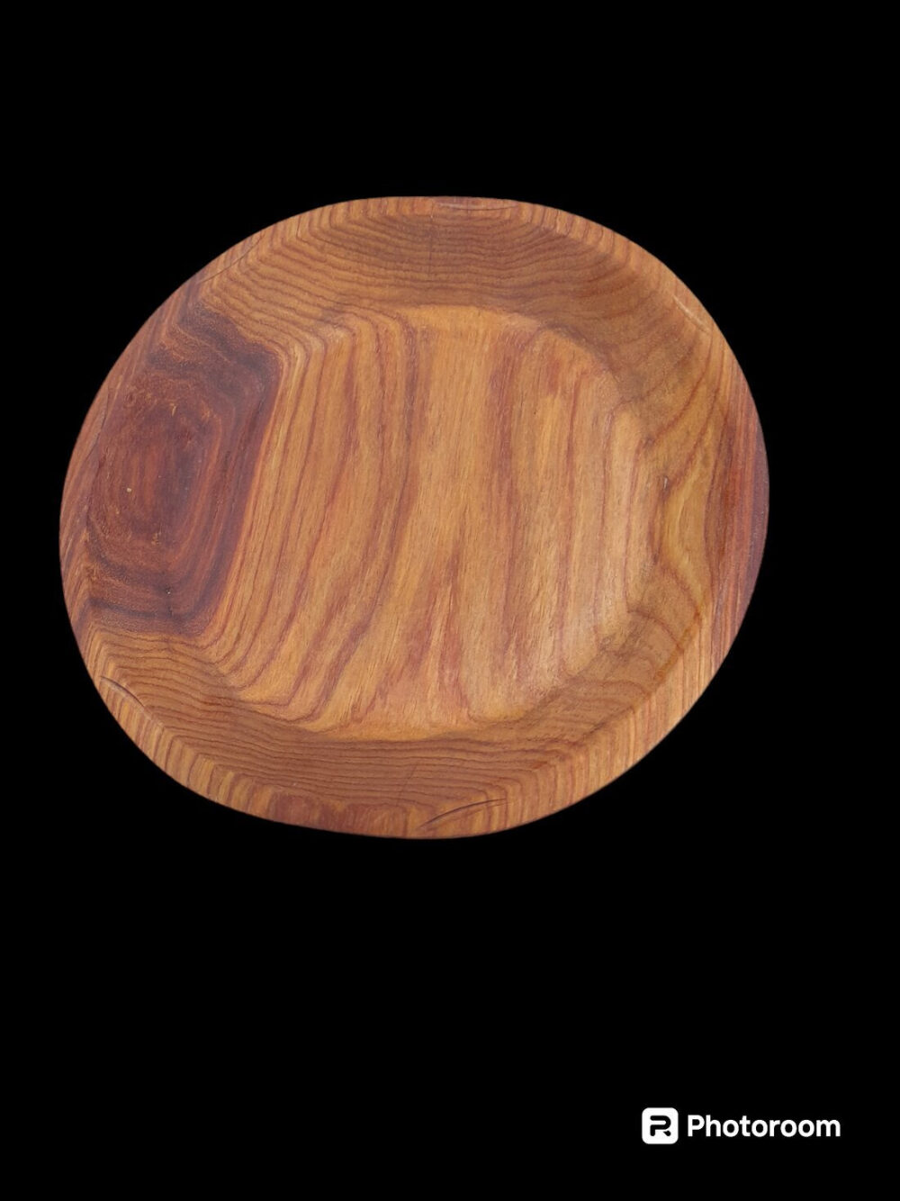 assiette en bois - 23,5 cm - modèle 3
