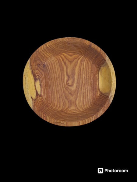 assiette en bois - 23,5cm - modèle 2