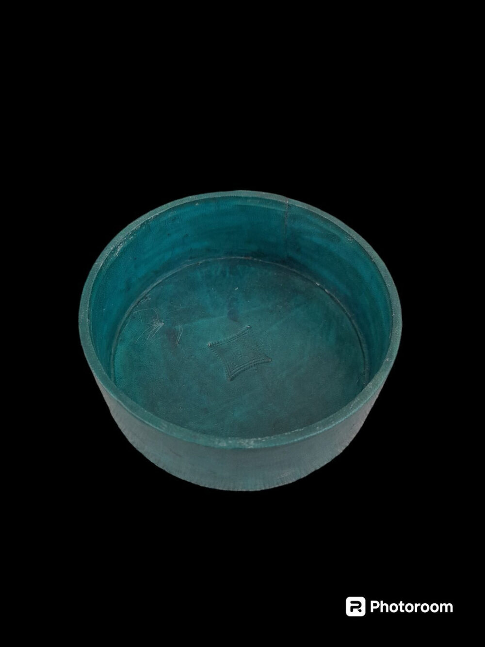 Boite à bijoux en cuir teinté vert, série DOGO – Image 3