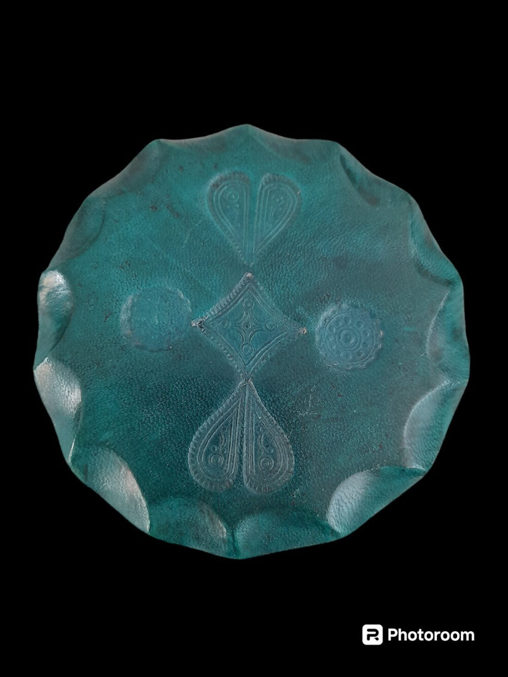 Boite à bijoux en cuir teinté vert, série DOGO – Image 4