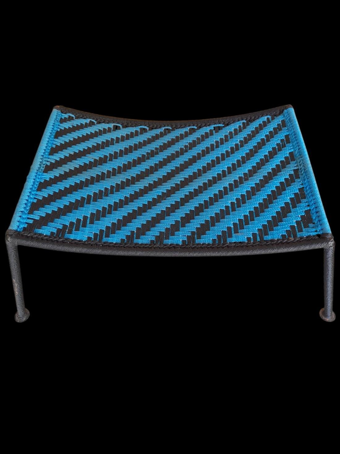 Repose-pied, modèle Palabre Noir et bleu – Image 2