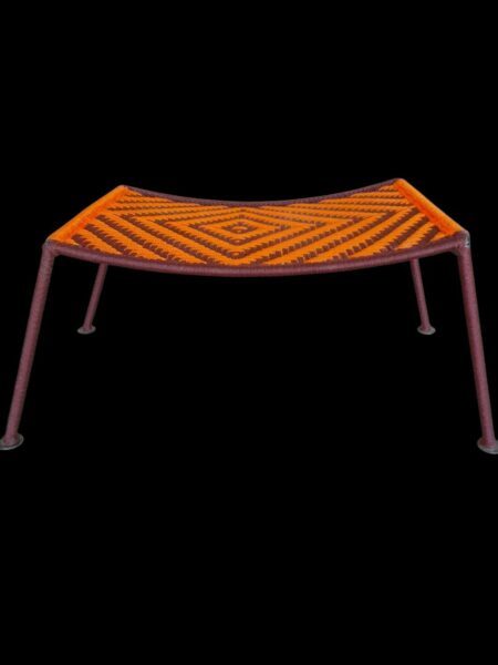 Repose-pied, modèle Palabre Orange et Chocolat