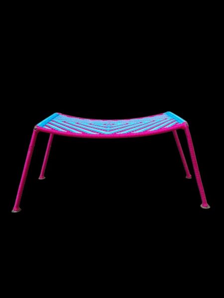 Repose-pied, modèle Palabre Rose et Bleu Turquoise