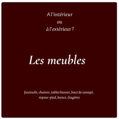Les meubles : meubles artisanaux du Mali